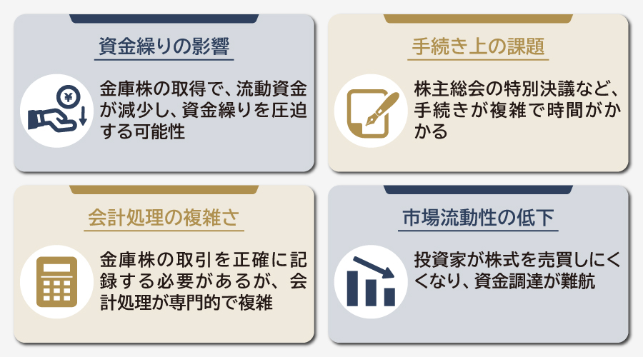 金庫株活用のデメリット