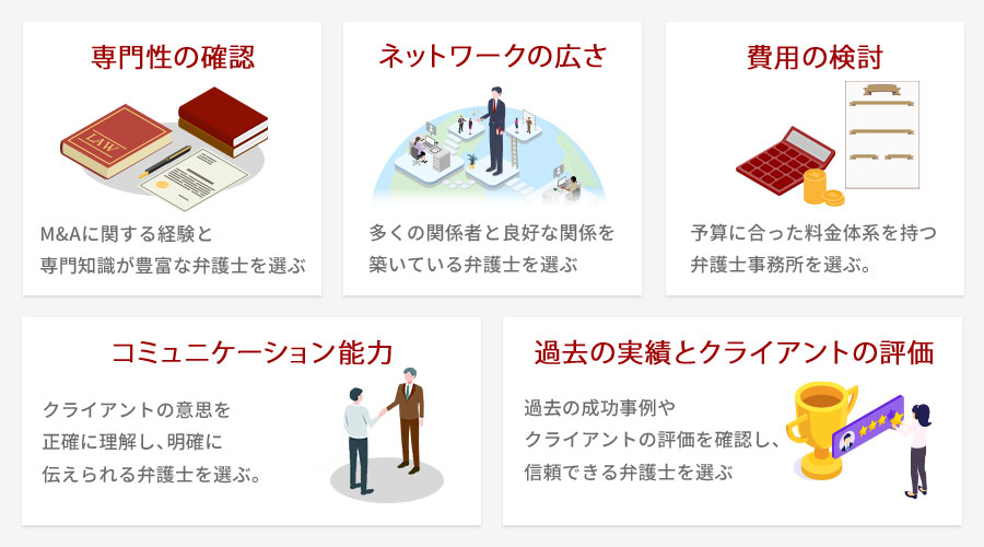 M&A(企業買収)での弁護士の選び方