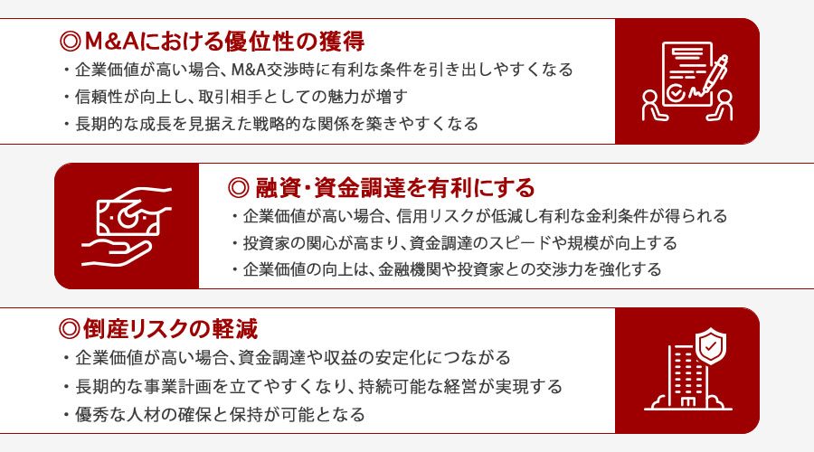 企業価値を高めるメリット