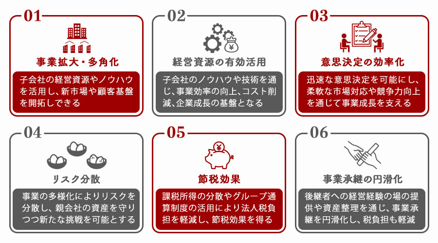 子会社化のメリット