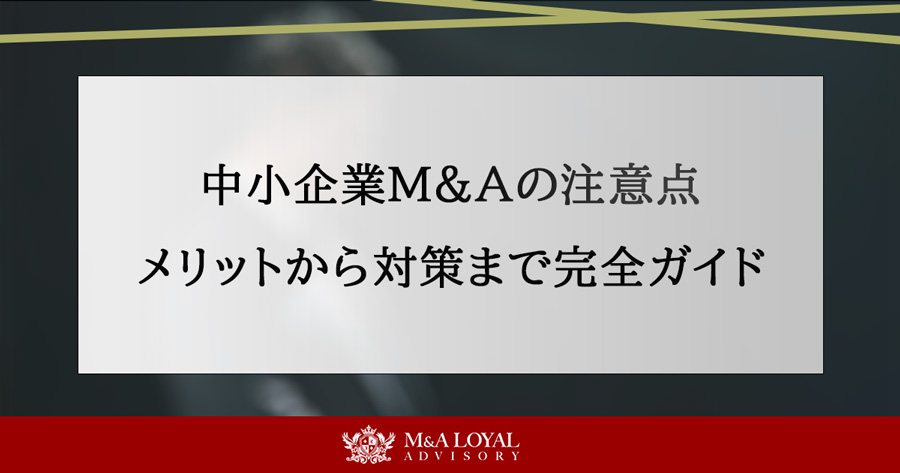 中小企業M&Aの注意点 メリットから対策まで完全ガイド