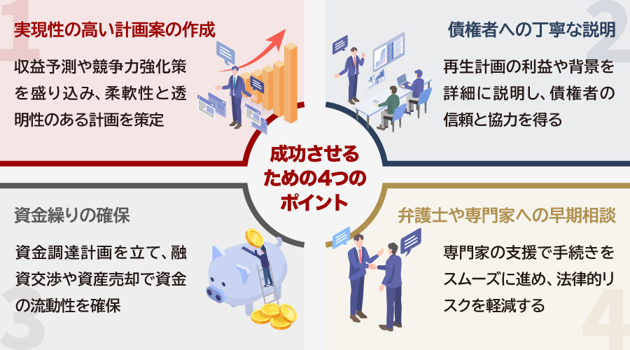 民事再生を成功させるためのポイント
